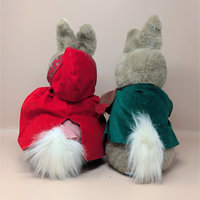 1980s Eden Peter Rabbit and Mrs Rabbit Plush Pair