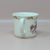 1984 Royal Doulton Bunnykins Sledding 2 Handled Mug