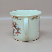 1984 Royal Doulton Bunnykins Sledding 2 Handled Mug