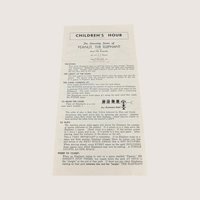1958 Parker Brothers The Children's Hour Game