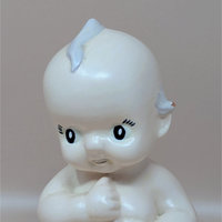 1950s Rose O'Neill Design Kewpie Ceramic Talcum Powder Shaker