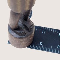 Mid Century Hand Carved African Wooden Tall Figurine