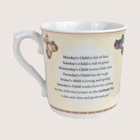 Royal Worcester Monday Child Teddy Bear 3 Piece Nursery Set