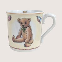 Royal Worcester Monday Child Teddy Bear 3 Piece Nursery Set