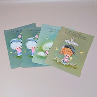 1960s Darcy Big Eye Girl and Dog Greeting Cards Set of 18
