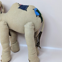 1940s Pattern Handmade Camel Cloth Plush Toy