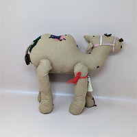 1940s Pattern Handmade Camel Cloth Plush Toy