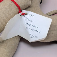 1940s Pattern Handmade Camel Cloth Plush Toy