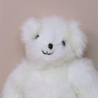 1980s Joan Chesney Jointed White Plush Teddy Bear