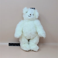 1980s Joan Chesney Jointed White Plush Teddy Bear