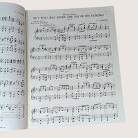 1951 The Messiah Selections Piano Book G.F. Handel Sotfcover Book