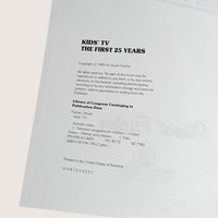 1983 Facts on File Kids TV The First 25 Years Softcover Book