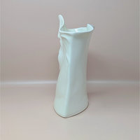 2005 Blue Sky Lund Signed Porcelain Face Vase