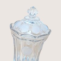 1960s Fostoria Coin Glass Covered Urn