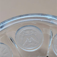 1960s Fostoria Coin Glass Covered Urn
