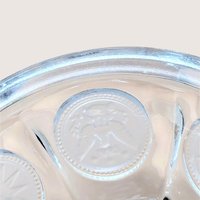 1960s Fostoria Coin Glass Covered Urn