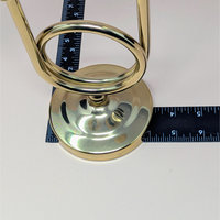 1980s Gold Horn Taper Candle Holder