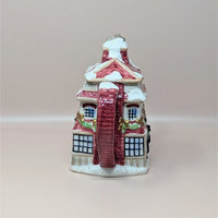 1997 Fitz and Floyd Dickens Ceramic Cottage Teapot