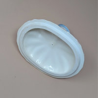 1950s Andrea Ceramic Victorian Lady Powder Box