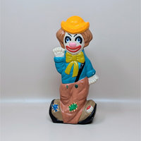 Vintage Ceramic Double Sided Laughing Crying Clown Bank Pair