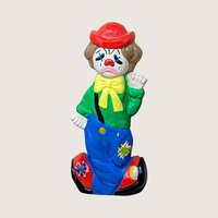 Vintage Ceramic Double Sided Laughing Crying Clown Bank Pair