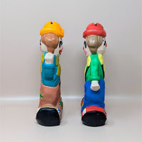 Vintage Ceramic Double Sided Laughing Crying Clown Bank Pair