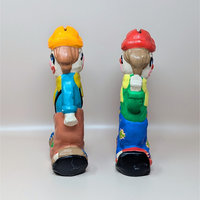 Vintage Ceramic Double Sided Laughing Crying Clown Bank Pair
