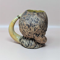 Vintage Handpainted Ceramic Davy Crockett Mug