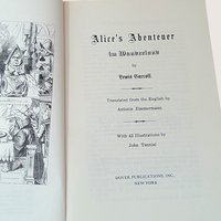 1974 Alices Abenteuer im Wunderland German Edition Lewis Carroll Book