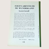 1974 Alices Abenteuer im Wunderland German Edition Lewis Carroll Book