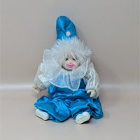 1980s Porcelain Baby Clown Doll Pair