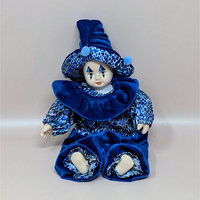 1980s Porcelain Baby Clown Doll Pair