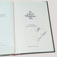 1982 A Cup of Christmas Tea Autographed Hardcover Book