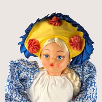 1970s Handmade Dutch Girl Tea Cozy Doll