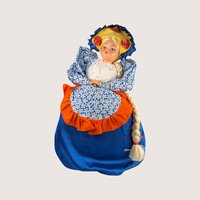 1970s Handmade Dutch Girl Tea Cozy Doll