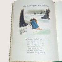 1957 The Fables of La Fontaine Simonne Baudoin Hardcover Book