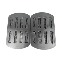 Vintage Wilton Halloween Fingers Cookie Pan, Spooky Finger Shaped Cookie Mold, Novelty Baking Pan for Halloween Treats