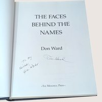 1996 The Faces Behind the Names The Vietnam War Don Ward Signed Hardcover