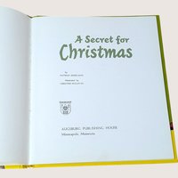 1964 A Secret for Christmas Nathan Zimelman Hardcover Book
