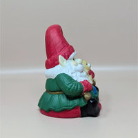 Vintage Ceramic Santa Elf Music Box