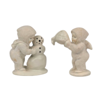Vintage Dept 56 Miniatures: Snowbabies Pewter Figurines & Village Accessories - YOU CHOOSE - Collectible Christmas Decor With Box