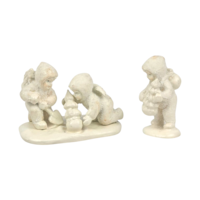 Vintage Dept 56 Miniatures: Snowbabies Pewter Figurines & Village Accessories - YOU CHOOSE - Collectible Christmas Decor With Box