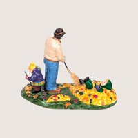 1999 Dept. 56 Preparing for Halloween 2 Piece Figurine Set