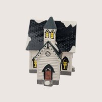 1985 Dept 56 Church of the Open Door Original Snow Village Light Up Building