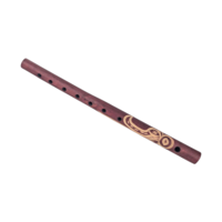 Vintage Hand Carved Wooden Andean Quena Flute, 15.75 Inch, Peruvian Folk Art, Musical Instrument