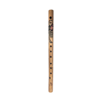Vintage Handmade Carved Inca Quena Flute, 17 Inch, Andean Wooden Musical Instrument, Peruvian Folk Art Design