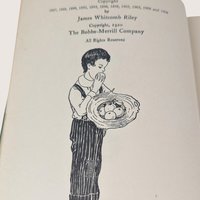 1920 The Best Loved Poems of James Whitcomb Riley Blue Ribbon Books Hardcover