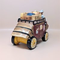 2002 Wells Fargo Stagecoach Ceramic Cookie Jar