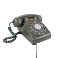 Vintage 1970s Olive Green Rotary Telephone, Bell System Style Desk Phone, Authentic Mid Century Decor, Untested Prop Phone