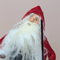 1999 Byers Choice Red Victorian Santa Caroler Figure